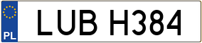Truck License Plate
